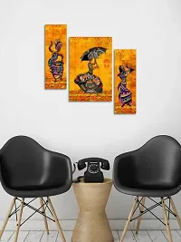 Set Of 6 Ganesha And Modern Art Painting Reprint Wall Painting With UV Texture Size 12x18 inches-thumb1