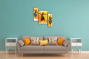 JTS Set Of 2 Modern Art And Radha Krishna Paintings of 6(3x2) Pc Set Self Adhesive Wall Painting Size 12x18 Inches-thumb1