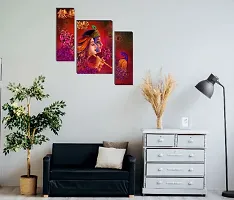 JTS Set Of 2 Modern Art And Radha Krishna Paintings of 6(3x2) Pc Set Self Adhesive Wall Painting Size 12x18 Inches-thumb2