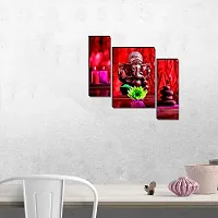 JTS Set Of 2 Ganesha And Radha Krishna Paintings of 6(3x2) Pc Set Self Adhesive Wall Painting Size 12x18 Inches-thumb2