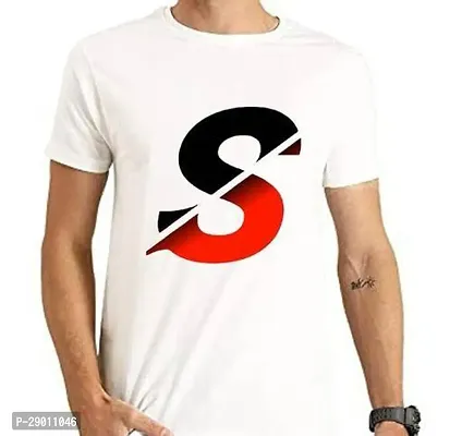 Reliable White Polyester Printed Round Neck Tees For Men-thumb0