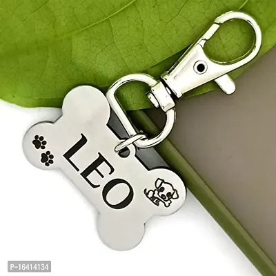 Stainless Steel Engraved Tag For Pet Dog Cat Id Customized Dog Tag Bone Small