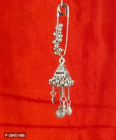Oxidised Saree pin for women-thumb0