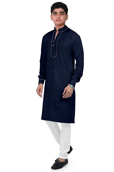 Regal Treasure Mens Traditional kurta and pajama in Ruby Cotton