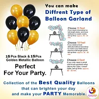 ZAMBOOREE Happy Birthday Banner Decoration Kit - 33Pcs Set for Boys Husband Balloons Decorations Items Combo with Metallic Balloons and Foil Curtain-thumb2