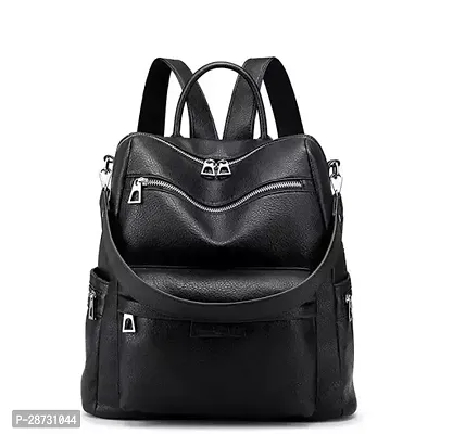 Classy Solid Backpack for Women-thumb0