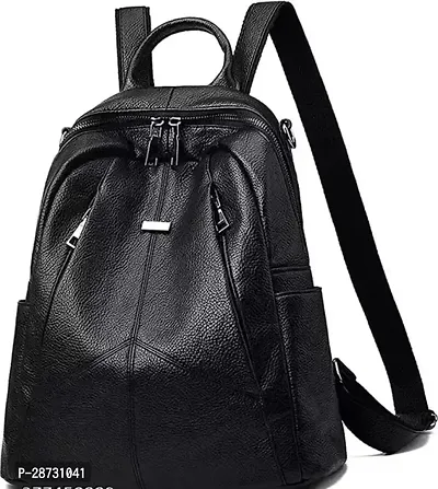 Classy Solid Backpack for Women-thumb0