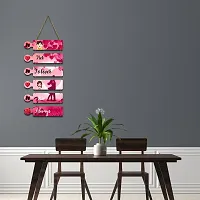Designer Printed Wooden Wall Hanger For Home Decor-thumb2