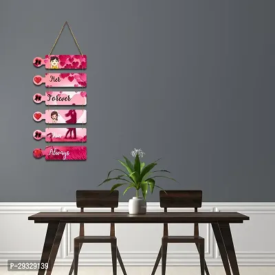 Designer Printed Wooden Wall Hanger For Home Decor-thumb3