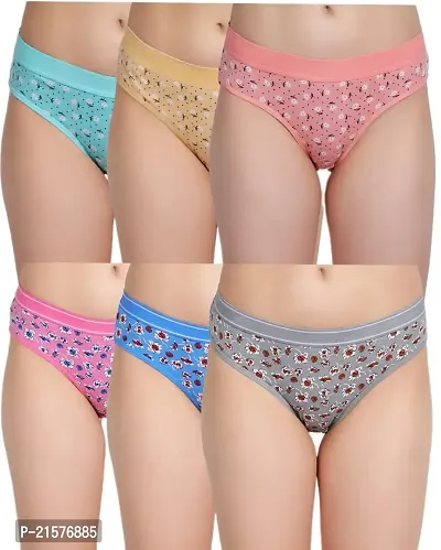 Zoyka Fashion Pure cotton hipstar Women panty / Combo panties set / women briefs Pack of 3