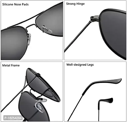 Black Aviator Sunglass-thumb4