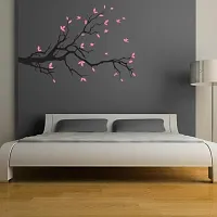 Asmi Collections PVC Wall Stickers Black Branches Pink Leaves Birds - AN028-thumb2