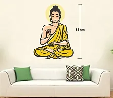 Asmi Collections Wall Stickers Meditating God Buddha-thumb2