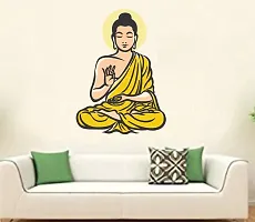 Asmi Collections Wall Stickers Meditating God Buddha-thumb1