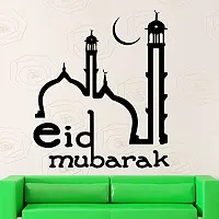 Asmi Collections PVC Wall Stickers Eid Mubarak-thumb1