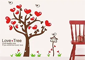 Asmi Collections PVC Wall Stickers Love Tree Birds Cage-thumb1