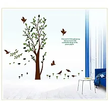 Asmi collection PVC Wall Stickers Royal Tree Birds XY1005-thumb2