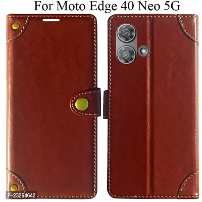 MAXSHAD Flip Cover For MOTO EDGE 40 NEO 5G MOTOROLA EDGE 40 NEO 5G