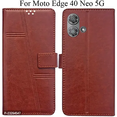 MAXSHAD Flip Cover For MOTO EDGE 40 NEO 5G MOTOROLA EDGE 40 NEO 5G