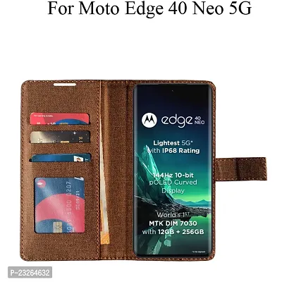 MAXSHAD Flip Cover For MOTO EDGE 40 NEO 5G MOTOROLA EDGE 40 NEO 5G-thumb3