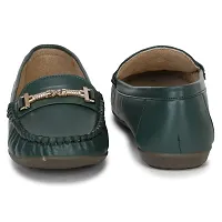 ZINXE(504 Women Fashionable and Latest Collection & Comfortable Bellies for Women Moccasins (Green, Numeric_4)-thumb3