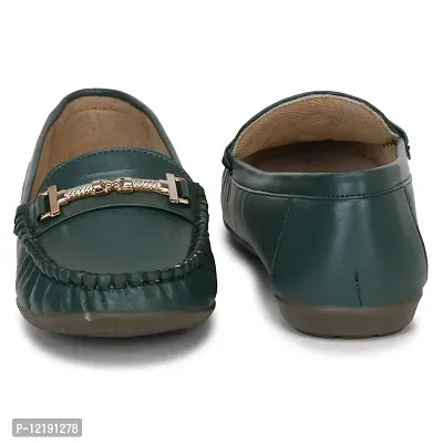 ZINXE(504 Women Fashionable and Latest Collection & Comfortable Bellies for Women Moccasins (Green, Numeric_4)-thumb4