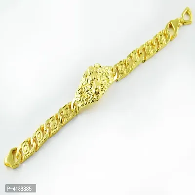 Trendy Gold Plated Bracelet For Men
