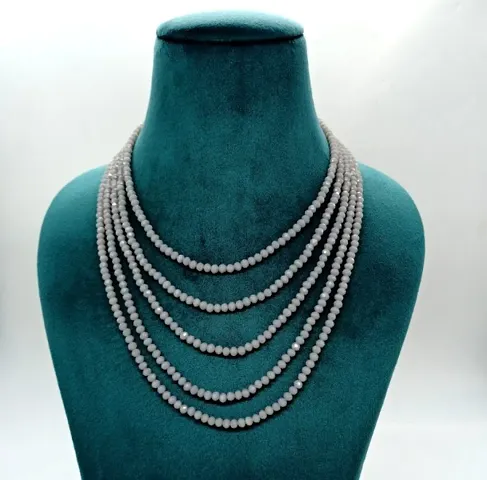 Layered Pearls Necklace For Womens