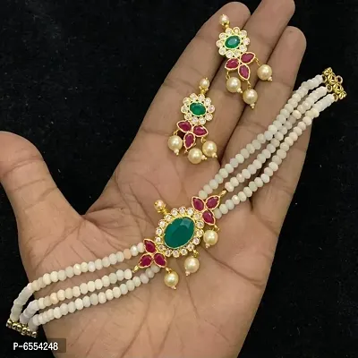 Stylish Brass Jewellery Sets For Women-thumb0