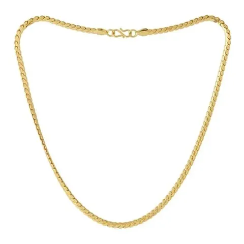 JIPPA Stylish Golden CHAIN-ain Fashionable Round Fisher Gold Plated CHAIN-ain Brass CHAIN-ain Gold-plated Plated Brass CHAIN-ain-10075