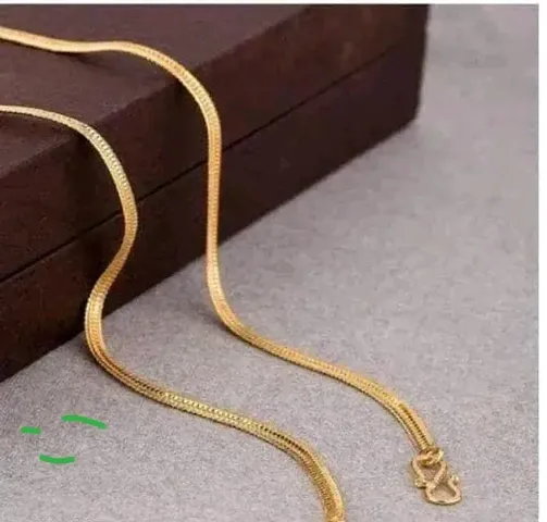 Simple Daily Wear Brass Chains For Womens