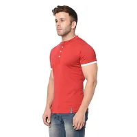 Jambul Men's Cotton Blend Regular Fit Neck Half Sleeve Casual Wear T-Shirt-thumb2