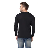 Jambul Regular Fit Trendy Cotton Henely Neck Men's Full Sleeve T-Shirt Black-thumb4