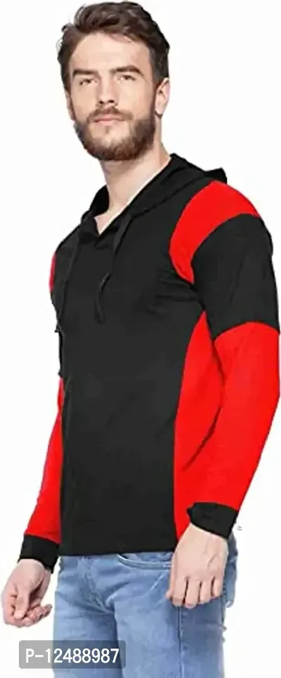 Jambul Regular Fit Cotton Men's Full Sleeve Hooded T-Shirt-thumb2