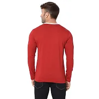 Jambul Regular Fit Men's Cotton V Neck Full Sleeve Casual T-Shirt-thumb4