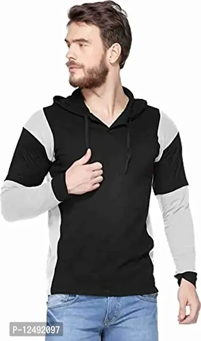 Jambul Regular Fit Cotton Men's Full Sleeve Hooded T-Shirt-thumb4