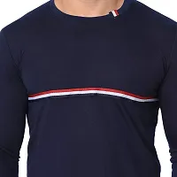 Jambul Men's Cotton Blend Regular Fit Round Neck Full Sleeve Casual T-Shirt_Navy-thumb3