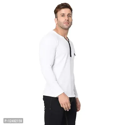 jambul Solid Men V Neck White T-Shirt - Buy jambul Solid Men V