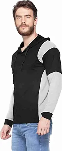 Jambul Regular Fit Cotton Men's Full Sleeve Hooded T-Shirt-thumb1