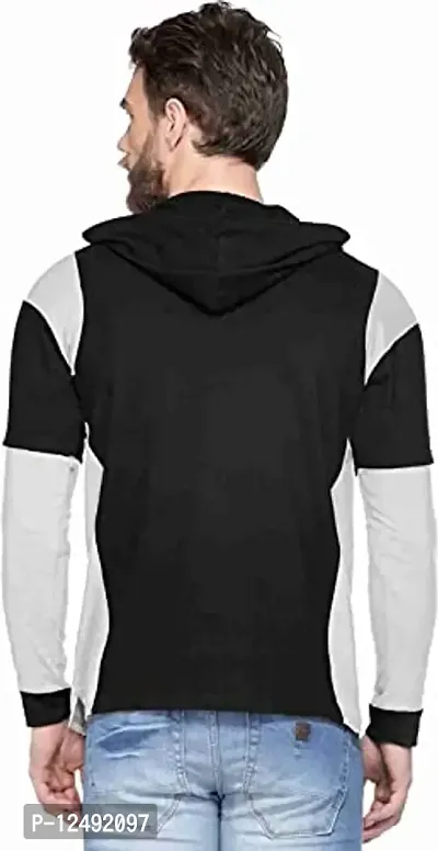 Jambul Regular Fit Cotton Men's Full Sleeve Hooded T-Shirt-thumb3