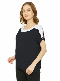 HEATHEX Women's Regular Funky Plain Cotton T-Shirt-thumb2