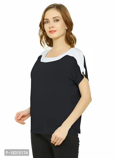 HEATHEX Women's Regular Funky Plain Cotton T-Shirt-thumb3