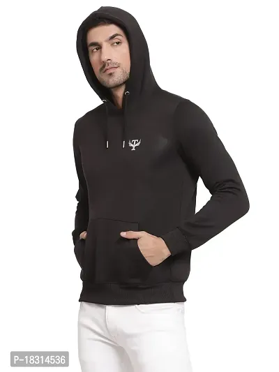 HEATHEX Men's Pullover EcoSmart Stylish Cotton Fleece Hooded Neck Sweatshirt-thumb5