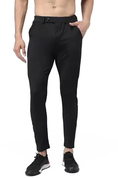 Buy Kaff Women Black Solid Cotton Lycra Blend Leggings (XL) Online