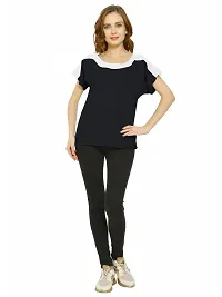 HEATHEX Women's Regular Funky Plain Cotton T-Shirt-thumb4