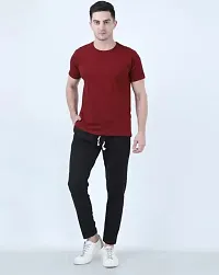 Classic Polyester Solid Track Pants for Men-thumb4