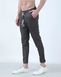 Classic Polyester Solid Track Pants for Men-thumb1