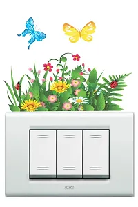 Madhuban Dcor Beautiful Grass Switch Penal Sticker for Decorate Your Home-thumb1