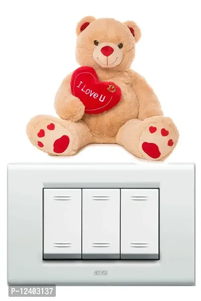 Pixel Print Vinyl Teddy Bear Wall Sticker, 11.81 x 11.81 x 0.39 Inches, Multicolour-thumb2