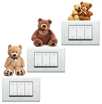 Pixel Print Vinyl Teddy Bear Wall Sticker, 11.81 x 11.81 x 0.39 Inches, Multicolour-thumb4